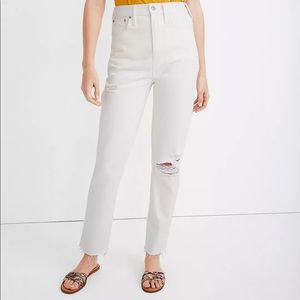 Madewell Mom Jean white